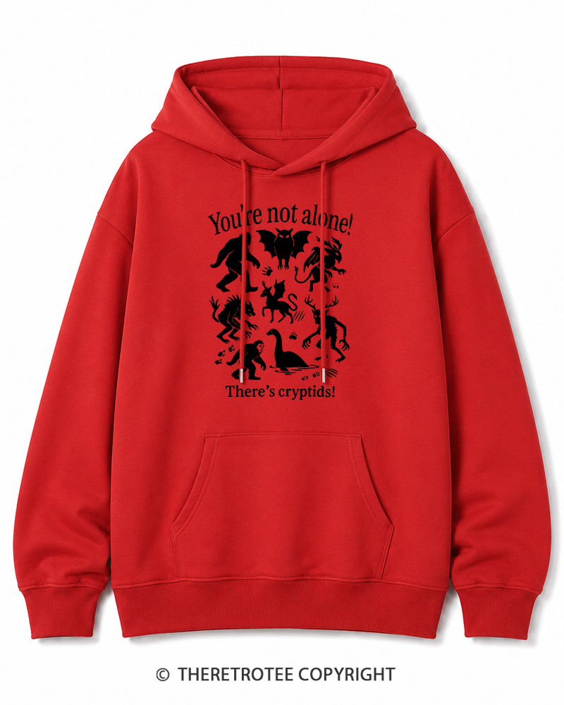 TheRetroTee Cryptid 1970s Halloween Cotton Hoodie