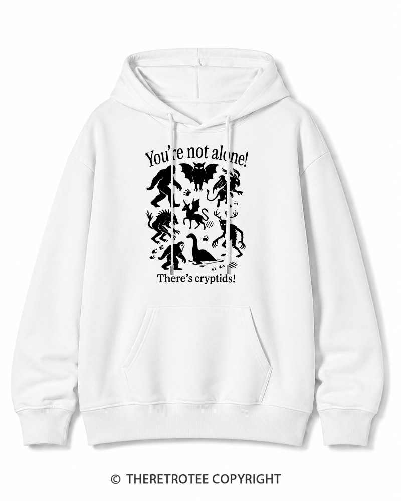 TheRetroTee Cryptid 1970s Halloween Cotton Hoodie