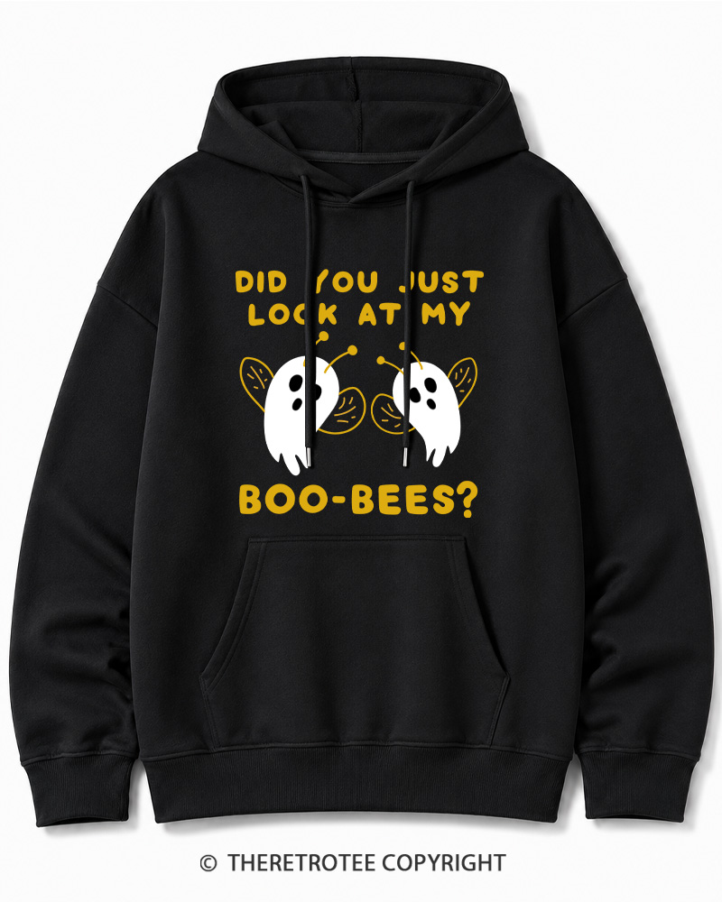 TheRetroTee Did You Just Look At My Boo-Bees 2000s Halloween Cotton Hoodie
