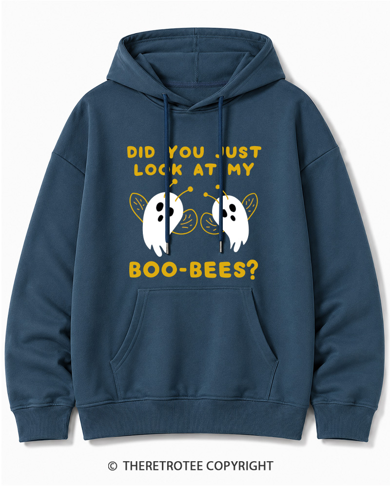 TheRetroTee Did You Just Look At My Boo-Bees 2000s Halloween Cotton Hoodie