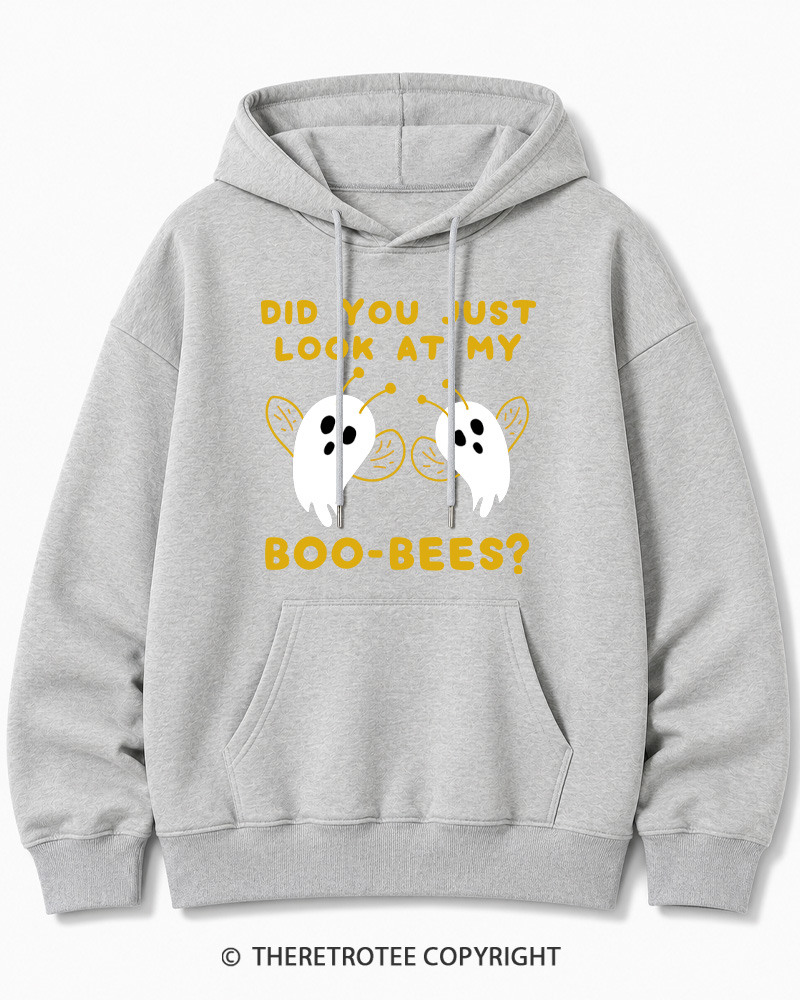 TheRetroTee Did You Just Look At My Boo-Bees 2000s Halloween Cotton Hoodie