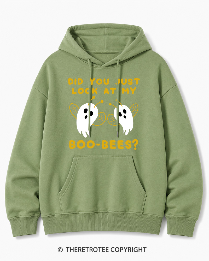 TheRetroTee Did You Just Look At My Boo-Bees 2000s Halloween Cotton Hoodie