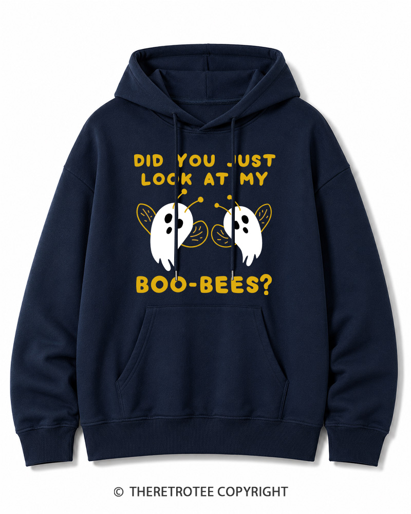 TheRetroTee Did You Just Look At My Boo-Bees 2000s Halloween Cotton Hoodie