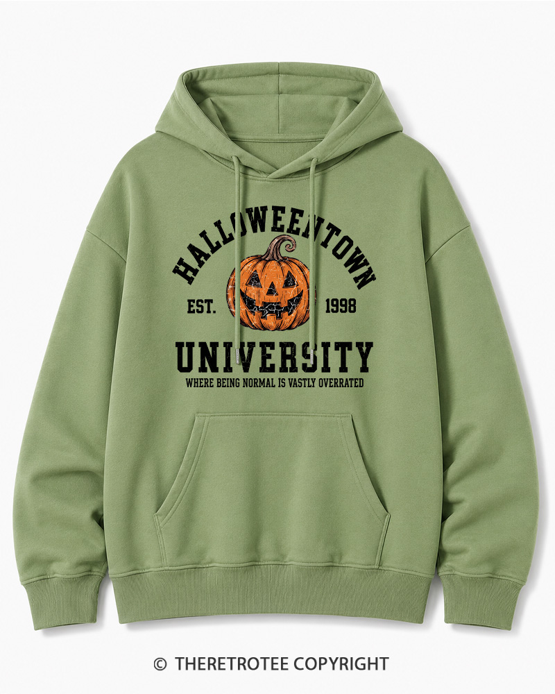TheRetroTee Halloweentown University Halloween Halloween Cotton Hoodie