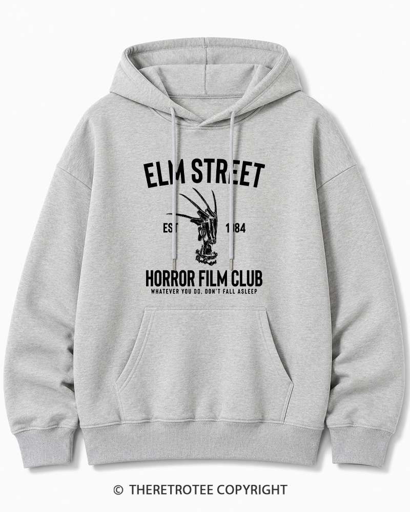TheRetroTee Horror Film Club 1980s Halloween Cotton Hoodie