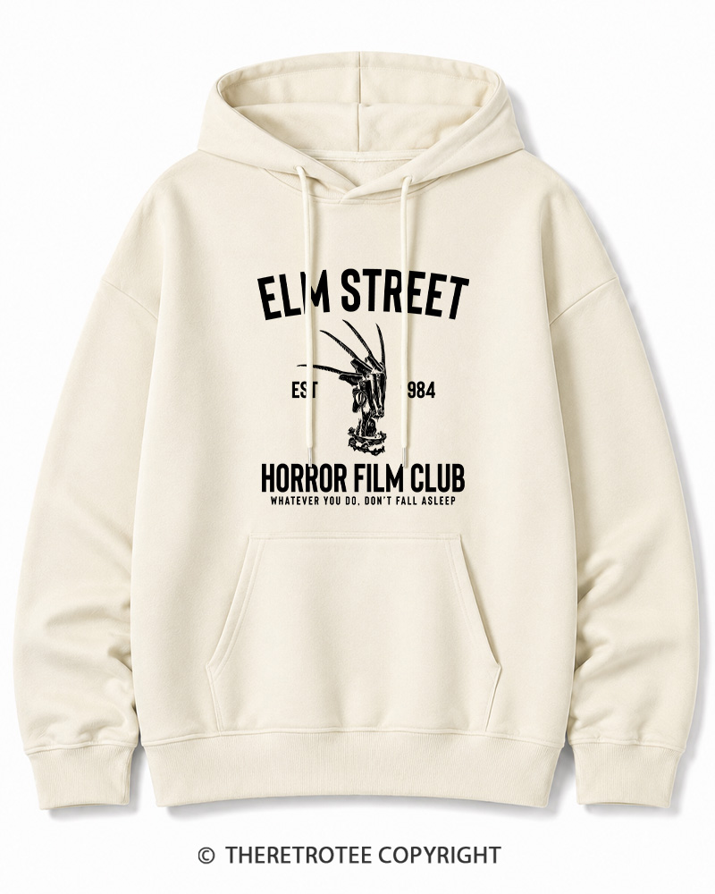 TheRetroTee Horror Film Club 1980s Halloween Cotton Hoodie