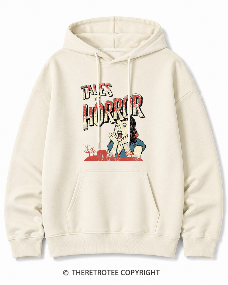 TheRetroTee Horror Movie 1950s Halloween Cotton Hoodie