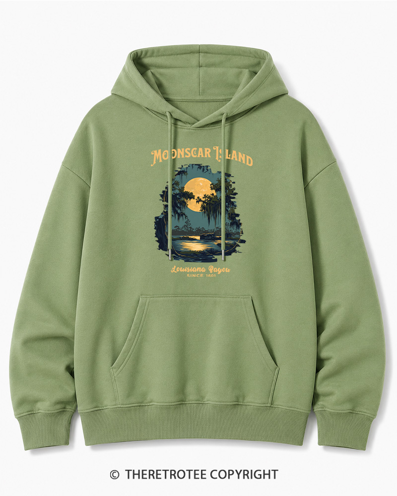 TheRetroTee Moonscar Island 1990s Halloween Cotton Hoodie
