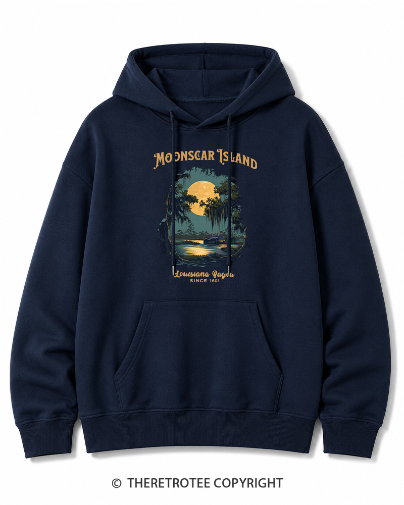 TheRetroTee Moonscar Island 1990s Halloween Cotton Hoodie