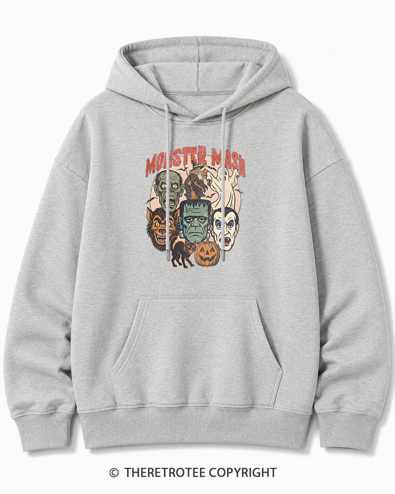 TheRetroTee Retro Halloween Spooky Season 1970s Halloween Cotton Hoodie