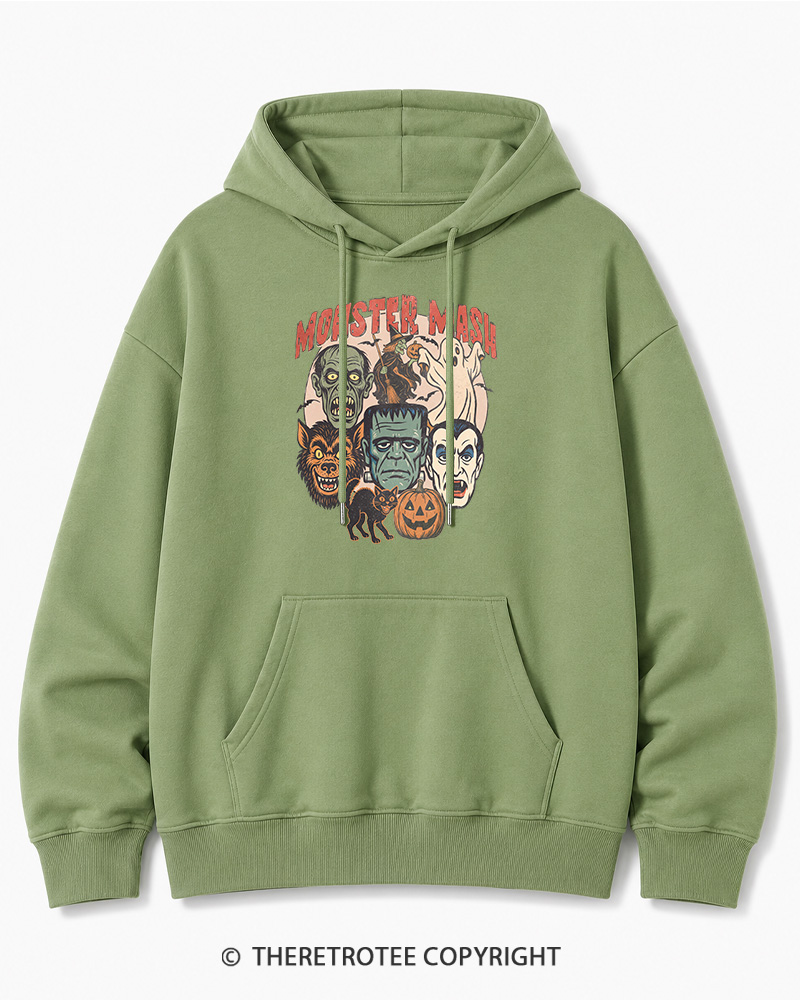 TheRetroTee Retro Halloween Spooky Season 1970s Halloween Cotton Hoodie