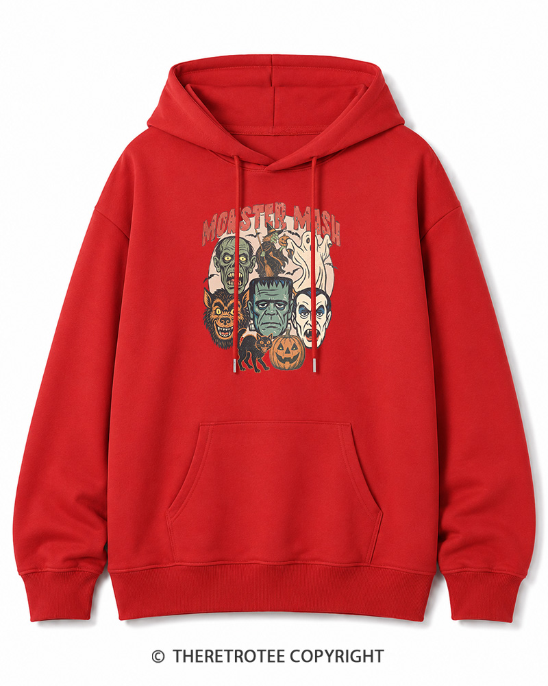 TheRetroTee Retro Halloween Spooky Season 1970s Halloween Cotton Hoodie