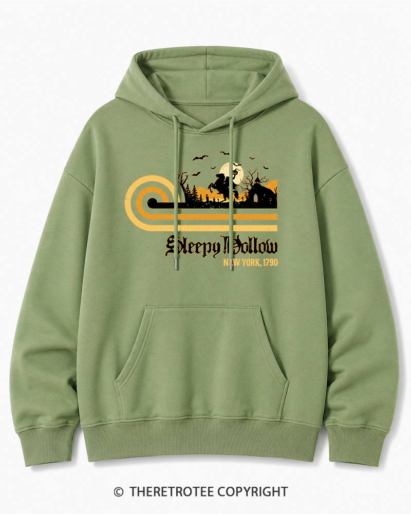 TheRetroTee Sleepy Hollow 1970s Halloween Cotton Hoodie