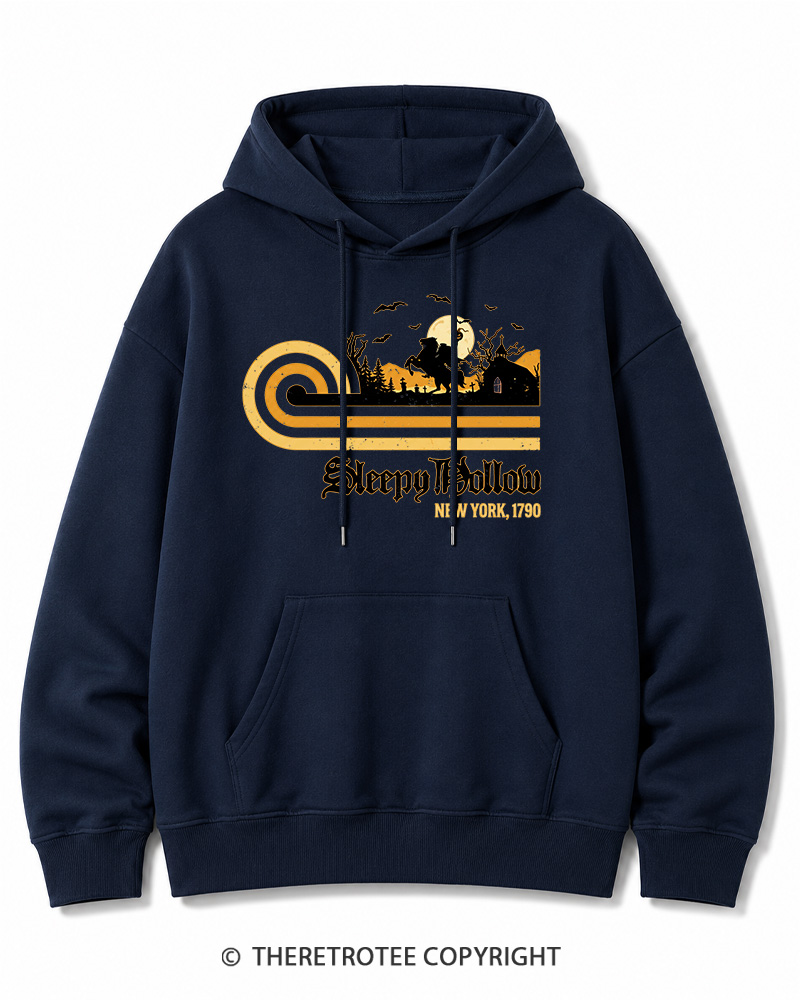 TheRetroTee Sleepy Hollow 1970s Halloween Cotton Hoodie