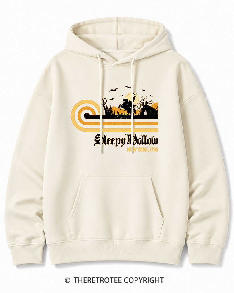TheRetroTee Sleepy Hollow 1970s Halloween Cotton Hoodie