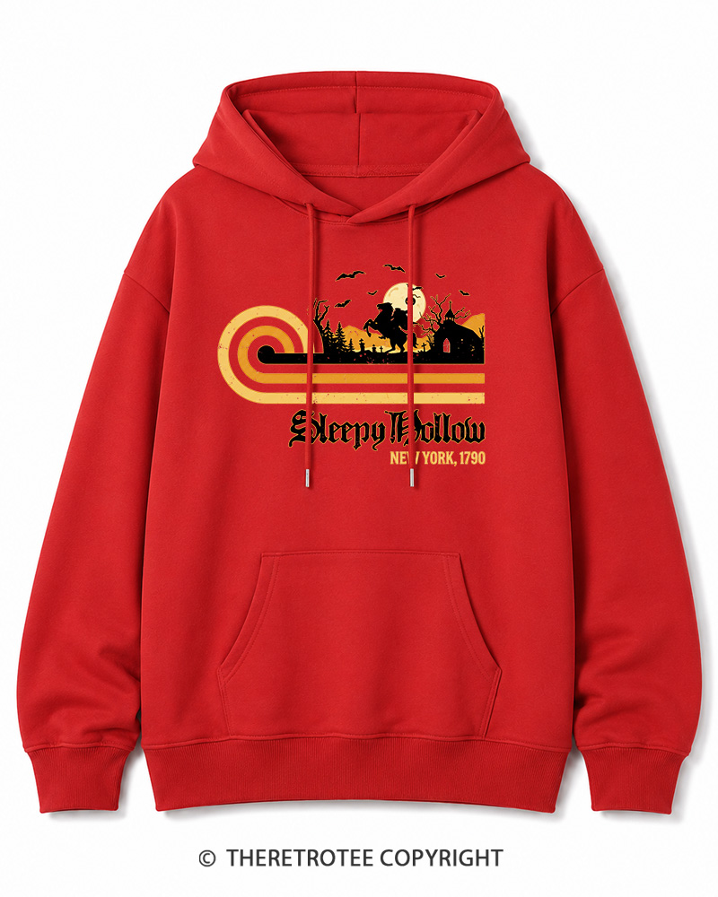 TheRetroTee Sleepy Hollow 1970s Halloween Cotton Hoodie