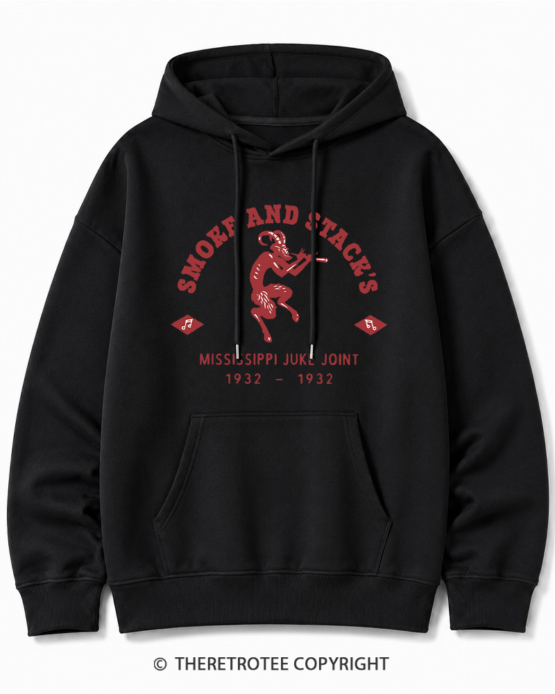 TheRetroTee Smoke & Stack's Juke Joint 1930s Halloween Halloween Cotton Hoodie