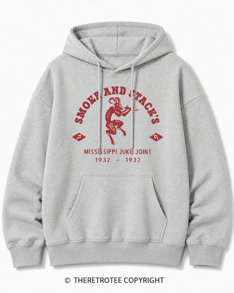 TheRetroTee Smoke & Stack's Juke Joint 1930s Halloween Halloween Cotton Hoodie