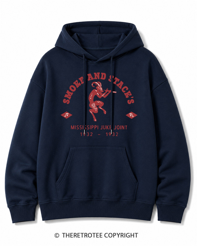 TheRetroTee Smoke & Stack's Juke Joint 1930s Halloween Halloween Cotton Hoodie