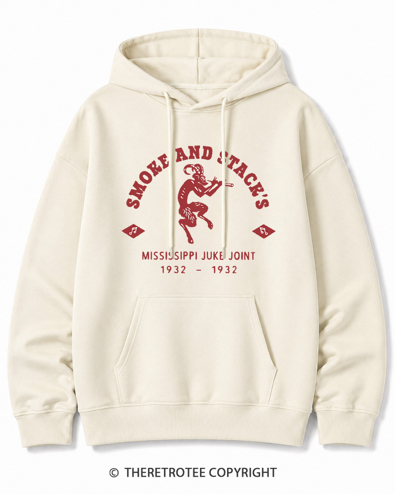TheRetroTee Smoke & Stack's Juke Joint 1930s Halloween Halloween Cotton Hoodie