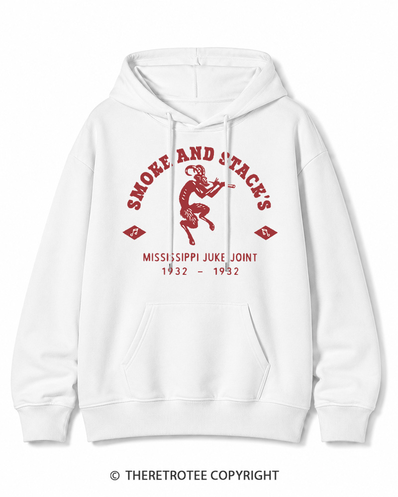 TheRetroTee Smoke & Stack's Juke Joint 1930s Halloween Halloween Cotton Hoodie