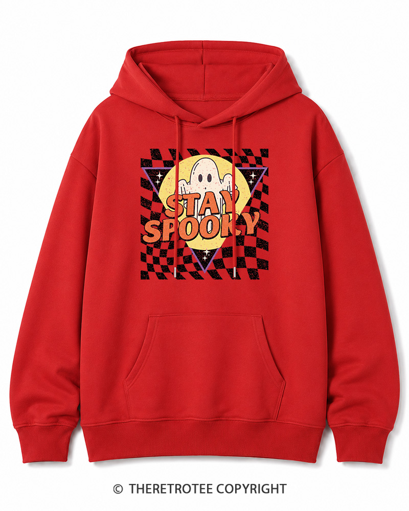 TheRetroTee Stay Spooky 1990s Halloween Cotton Hoodie