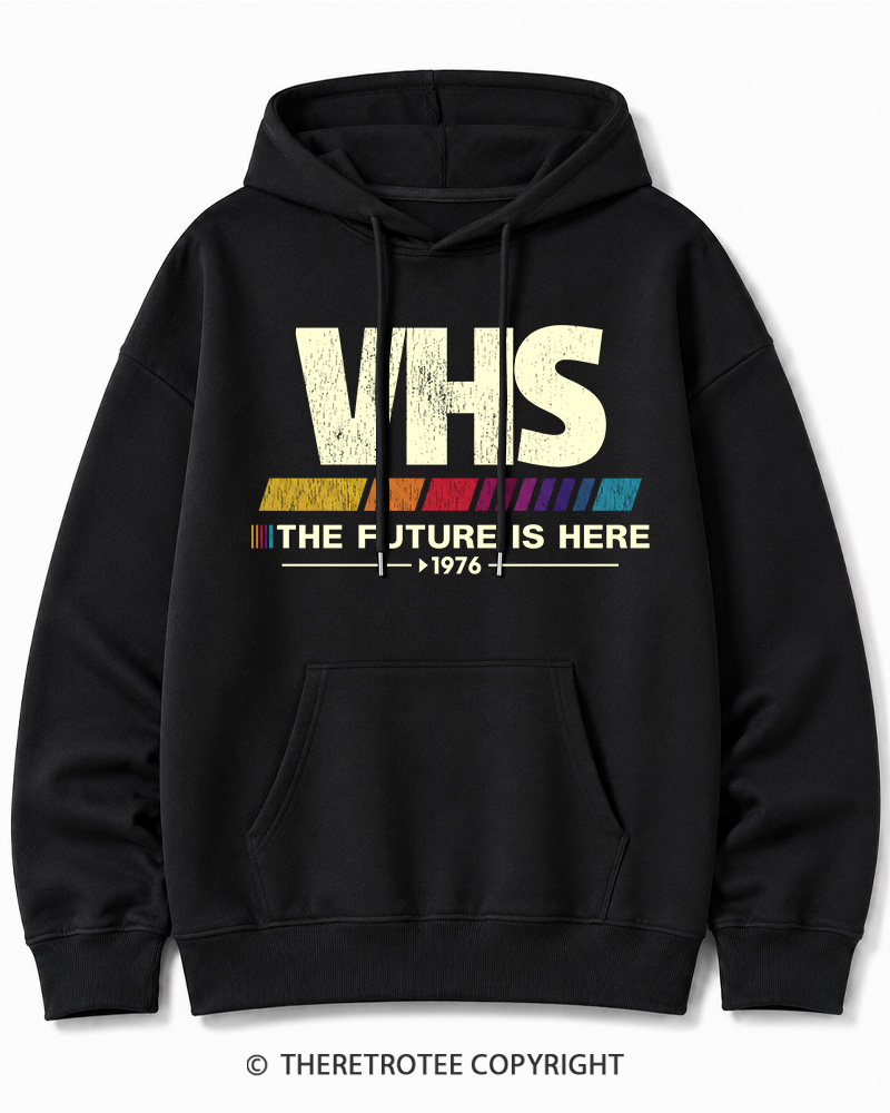 TheRetroTee The Future Is Here 1970s Halloween Cotton Hoodie