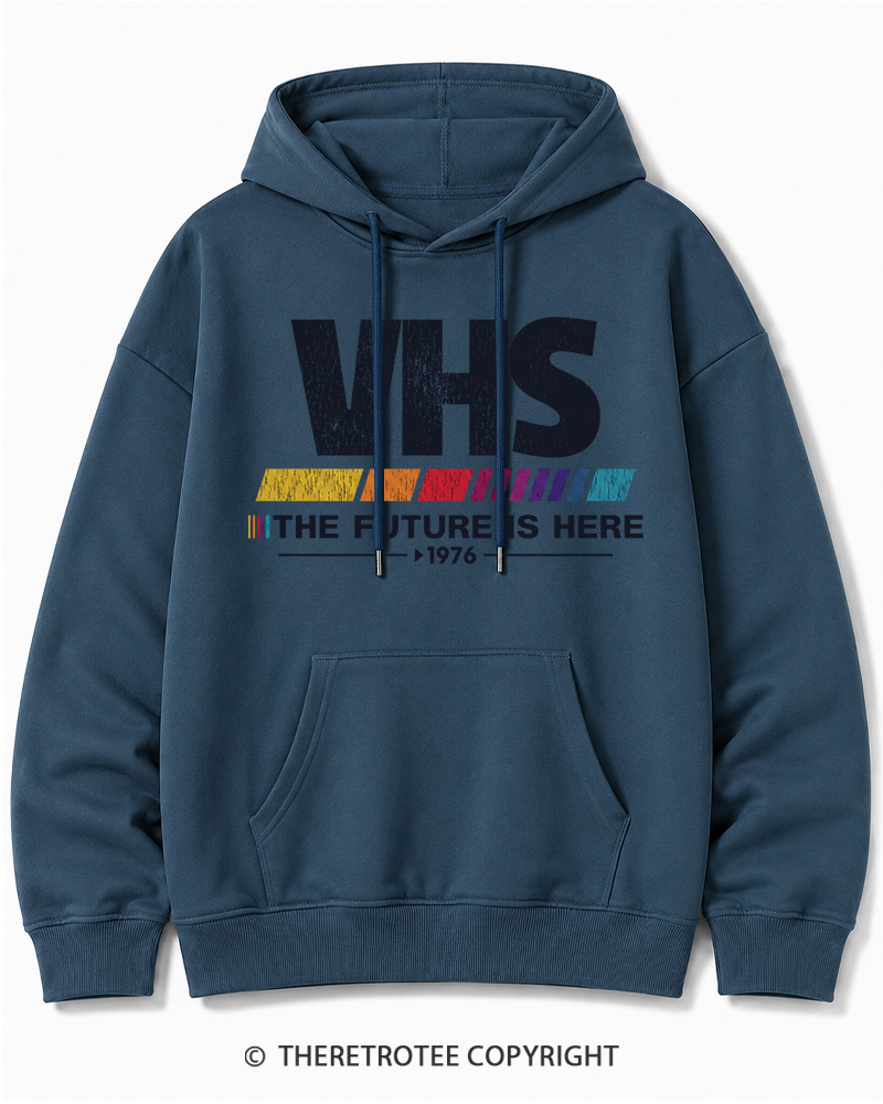TheRetroTee The Future Is Here 1970s Halloween Cotton Hoodie