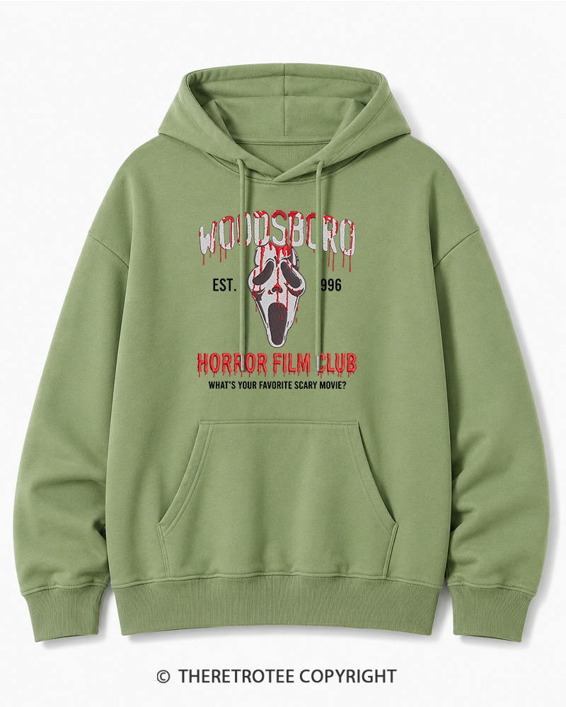 TheRetroTee What's Your Favorite Scary Movie 1990s Halloween Cotton Hoodie