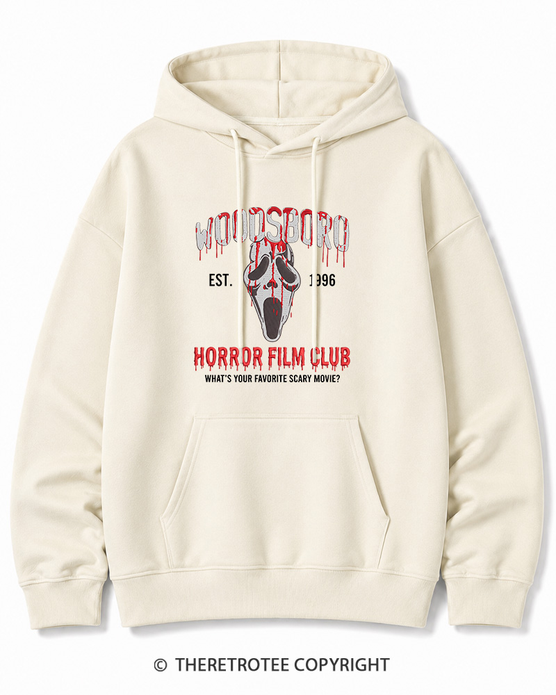 TheRetroTee What's Your Favorite Scary Movie 1990s Halloween Cotton Hoodie