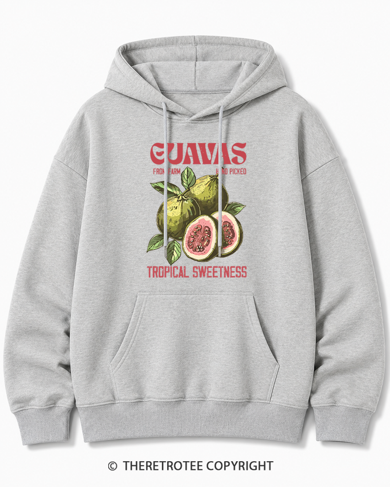 TheRetroTee Exotic Fruit Lover 1960s Cotton Hoodie