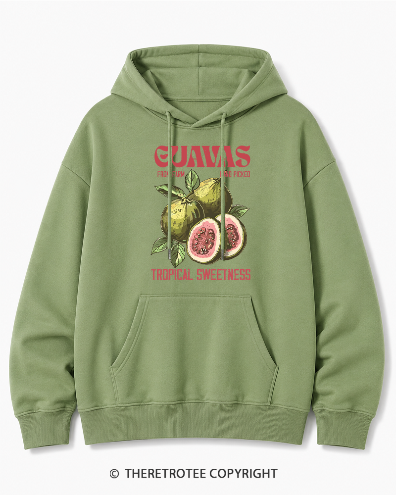 TheRetroTee Exotic Fruit Lover 1960s Cotton Hoodie