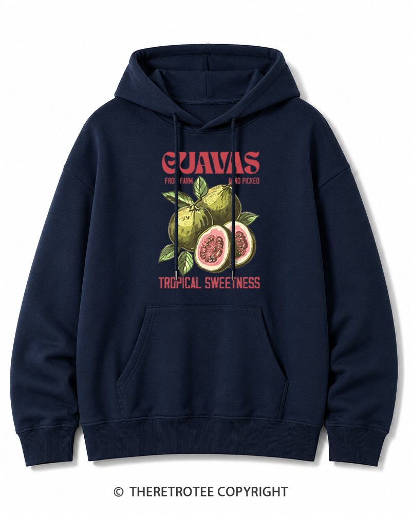 TheRetroTee Exotic Fruit Lover 1960s Cotton Hoodie