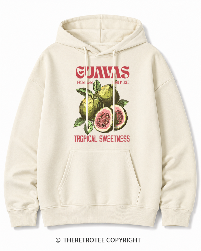 TheRetroTee Exotic Fruit Lover 1960s Cotton Hoodie