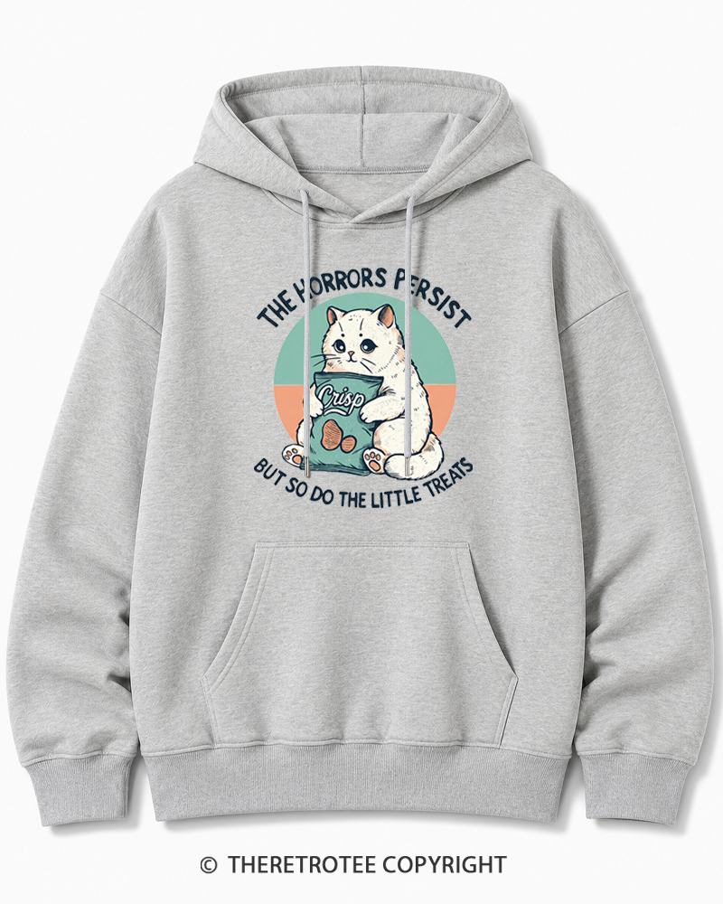 TheRetroTee The Horrors Persist 1990s Cotton Hoodie