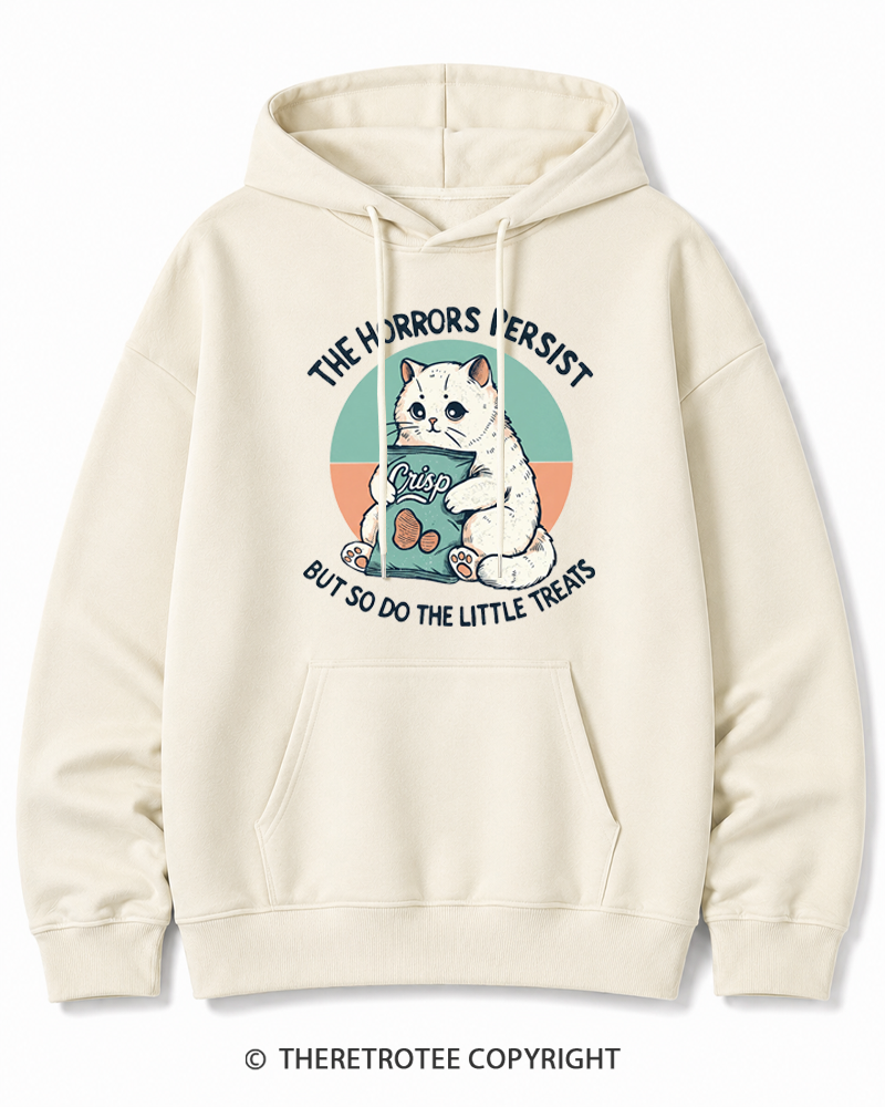 TheRetroTee The Horrors Persist 1990s Cotton Hoodie