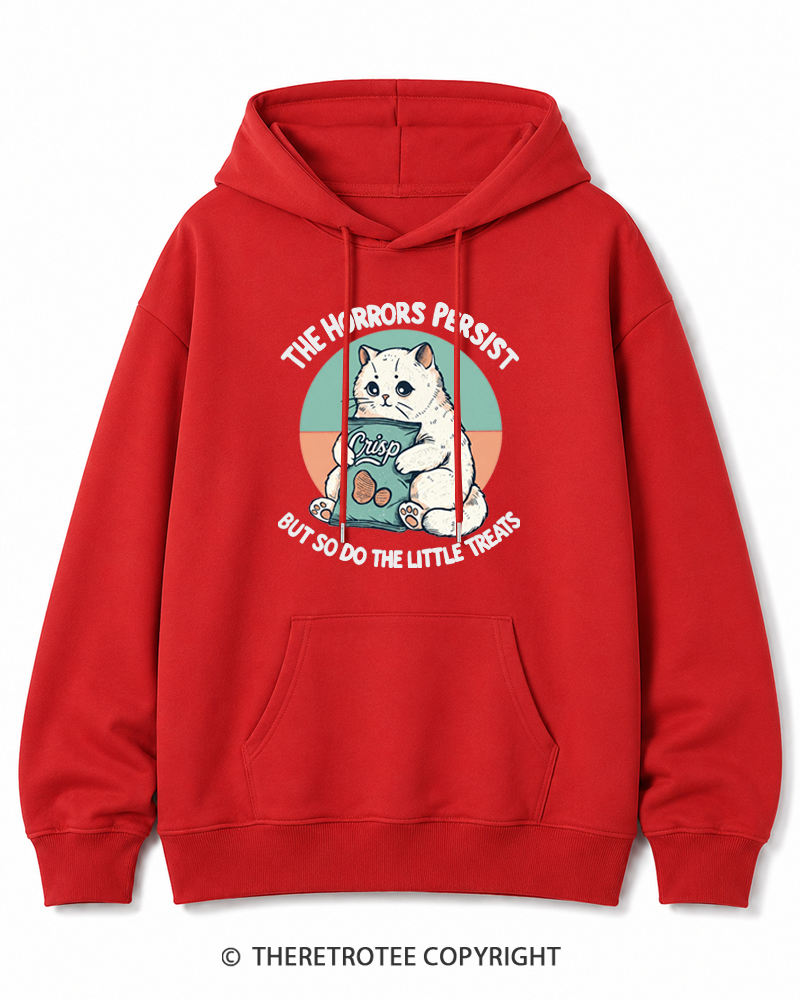 TheRetroTee The Horrors Persist 1990s Cotton Hoodie