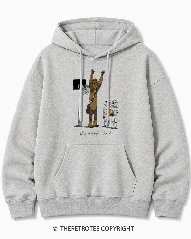 TheRetroTee Who Invited Him 1970s Cotton Hoodie
