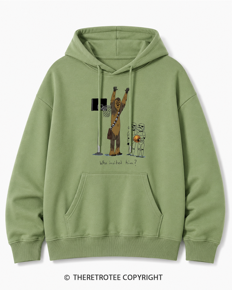 TheRetroTee Who Invited Him 1970s Cotton Hoodie