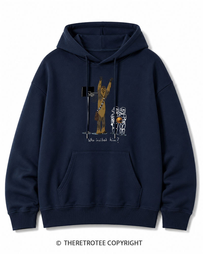 TheRetroTee Who Invited Him 1970s Cotton Hoodie