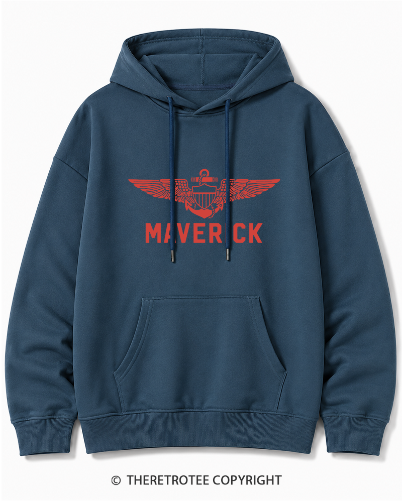 TheRetroTee 1980s Pilot Inspired Cotton Hoodie