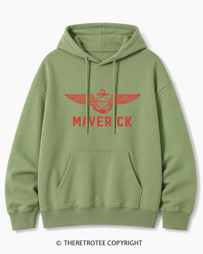 TheRetroTee 1980s Pilot Inspired Cotton Hoodie