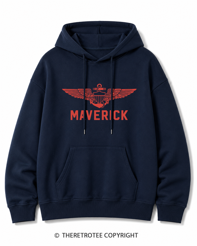 TheRetroTee 1980s Pilot Inspired Cotton Hoodie