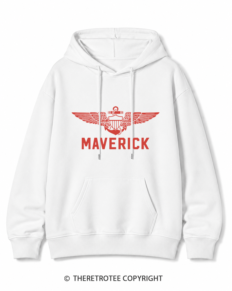 TheRetroTee 1980s Pilot Inspired Cotton Hoodie