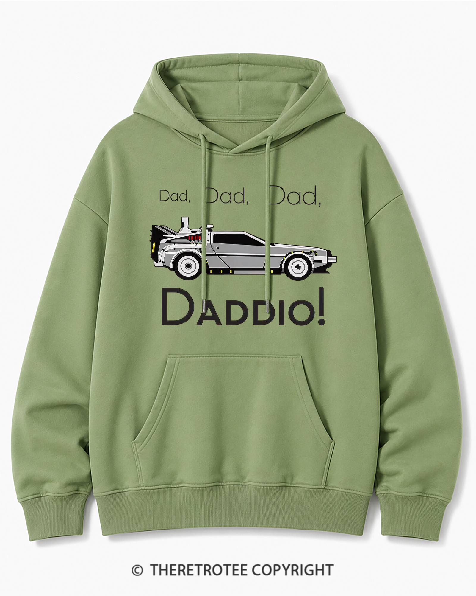 TheRetroTee Dad Daddio 1980s Cotton Hoodie
