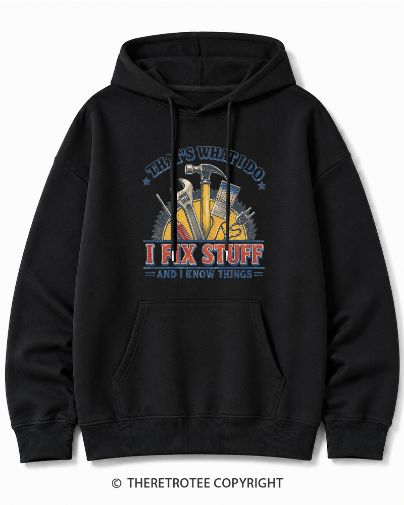 TheRetroTee That’s What I Do 1970s Cotton Hoodie