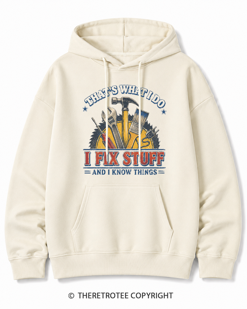 TheRetroTee That’s What I Do 1970s Cotton Hoodie