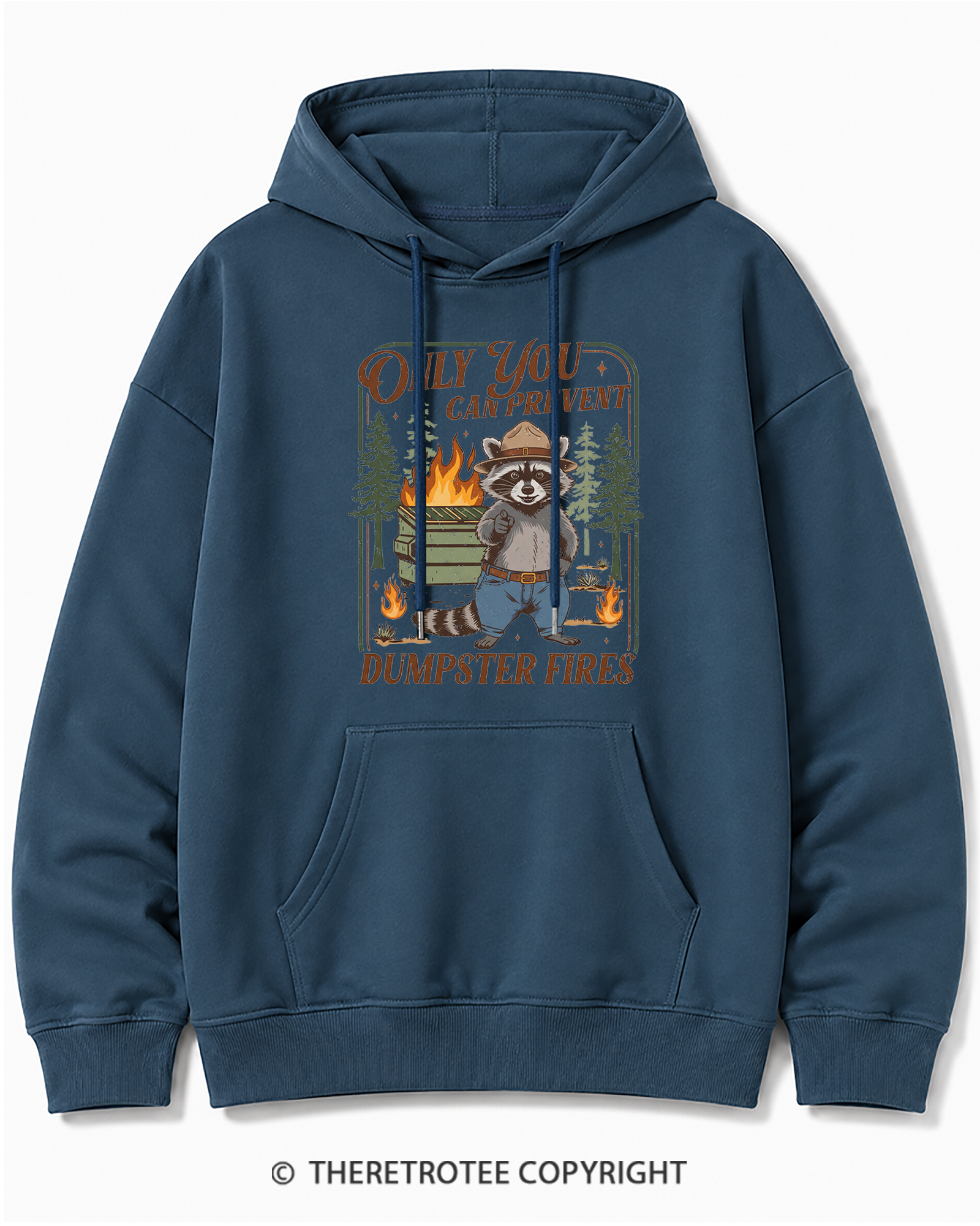 TheRetroTee Only You Can Prevent 1970s Cotton Hoodie
