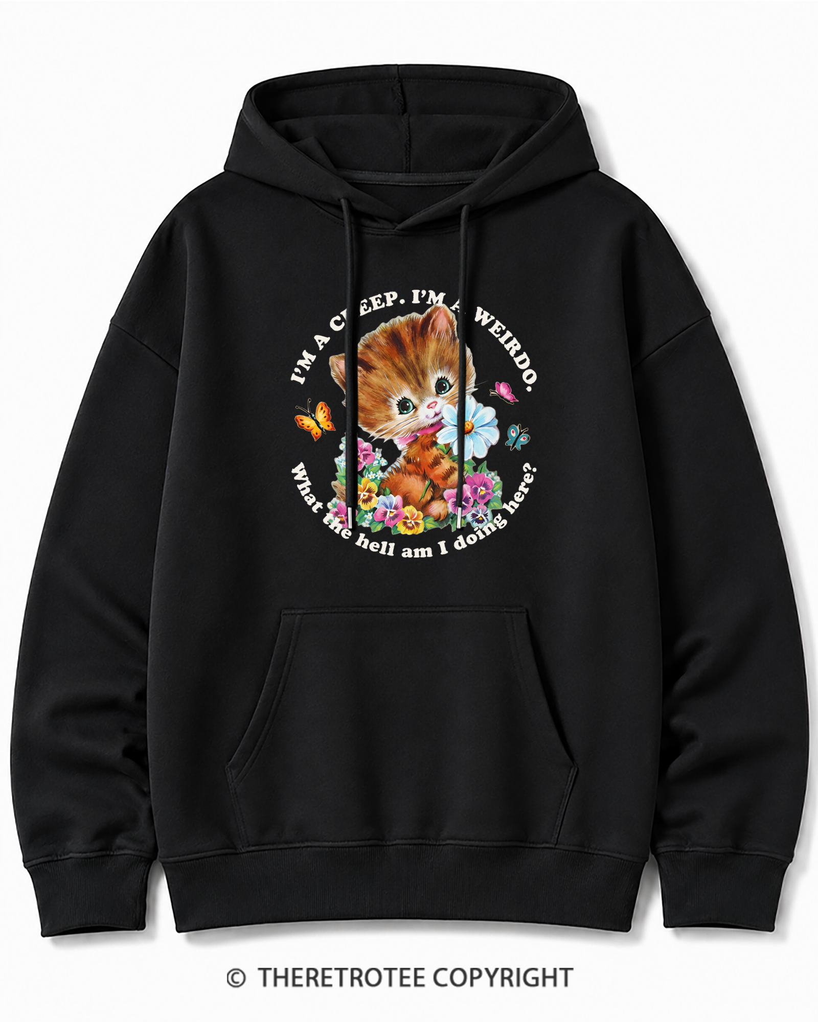 TheRetroTee I'm a Creep 1990s Cotton Hoodie