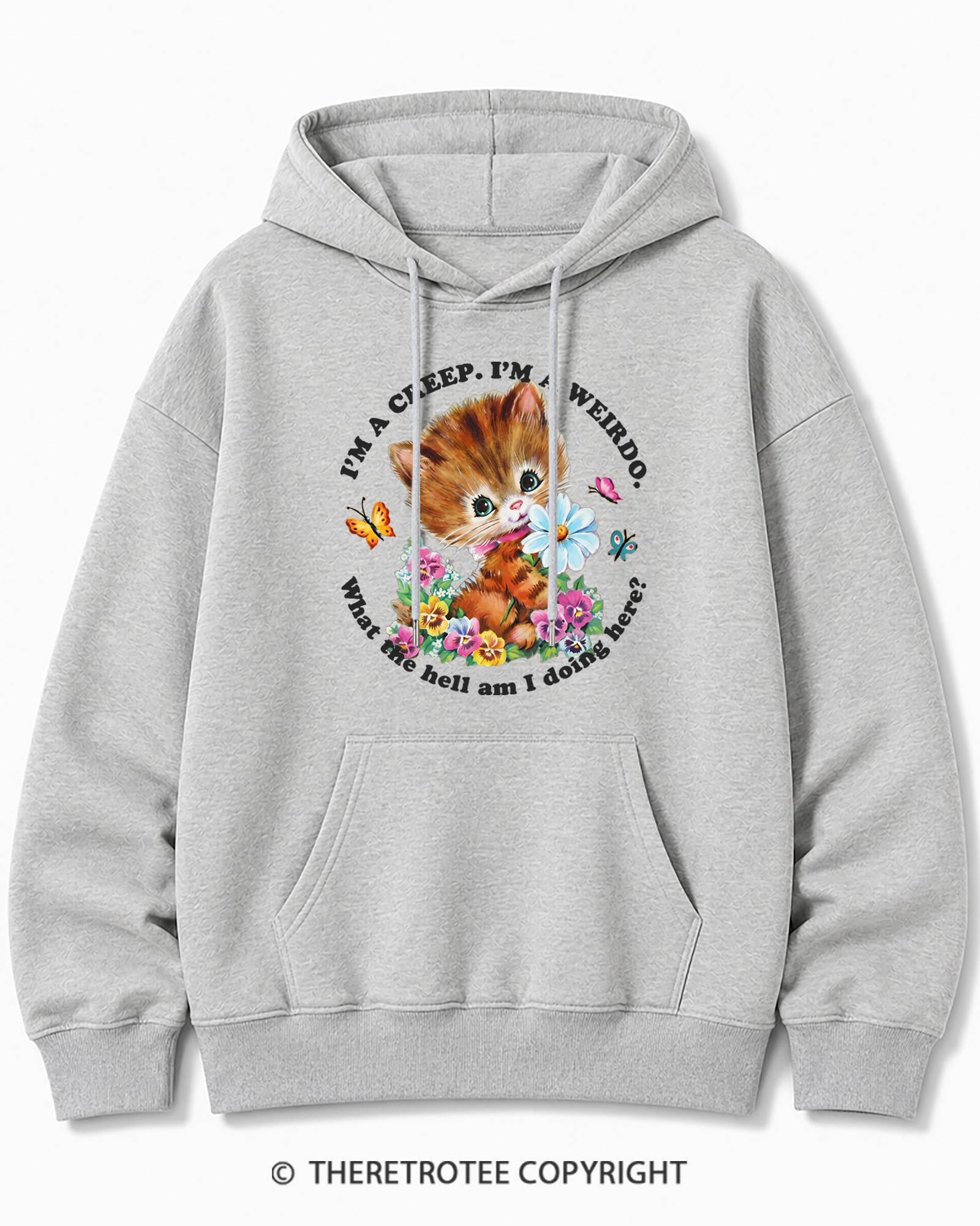 TheRetroTee I'm a Creep 1990s Cotton Hoodie